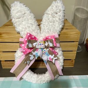 Handmade Easter bunny wreath